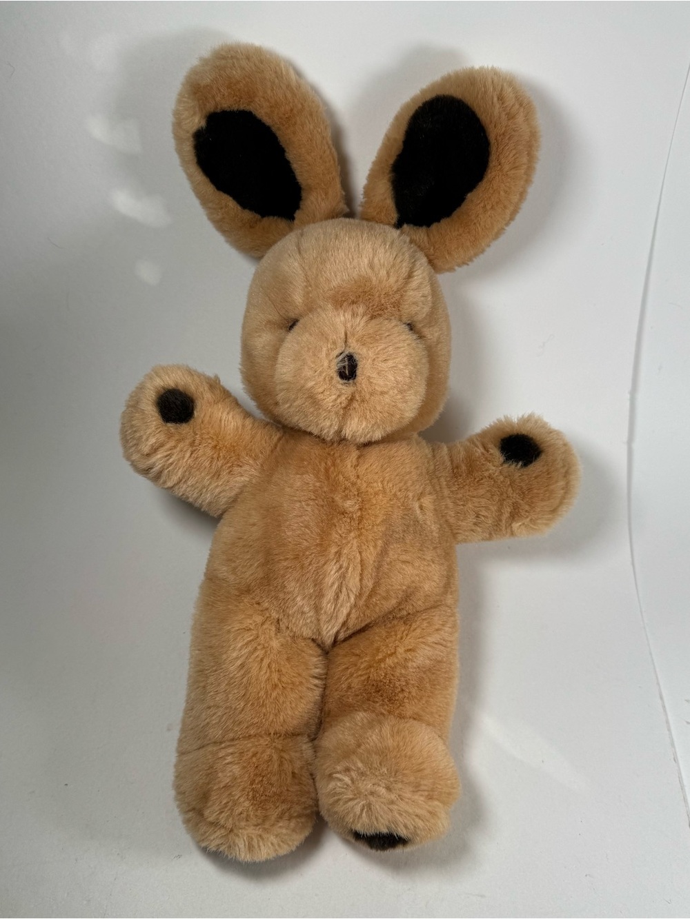 Vintage Gund Plush Hopstitch Bunny Rabbit Tan Brown 12.5" 1979-1983 Stuffed Toy